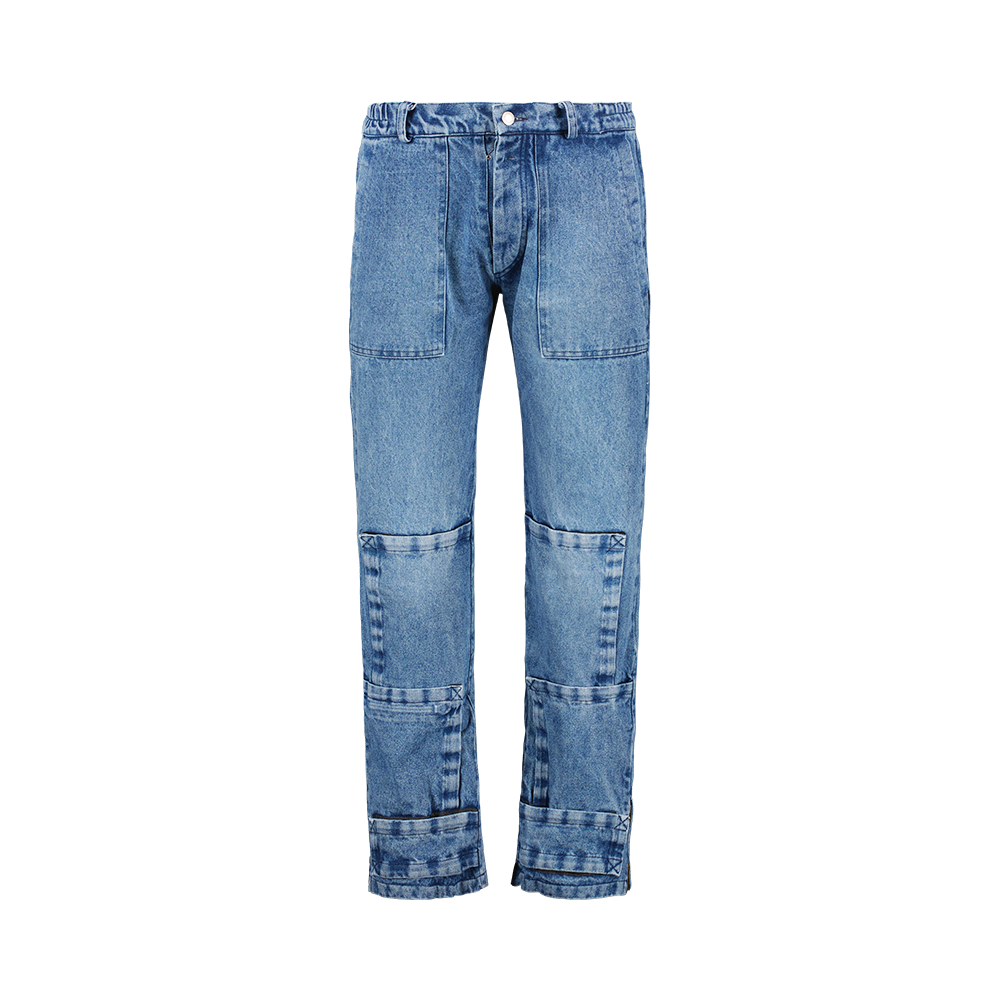 8&9 STRAPPED DENIM PANTS 【34インチ】 - デニム/ジーンズ