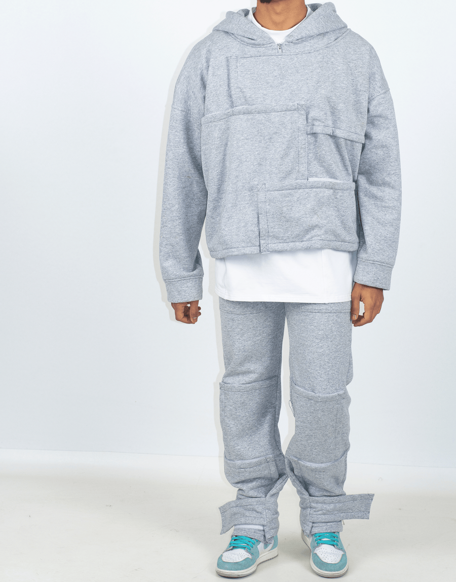 STRAPPED PANTS UTILITY GREY