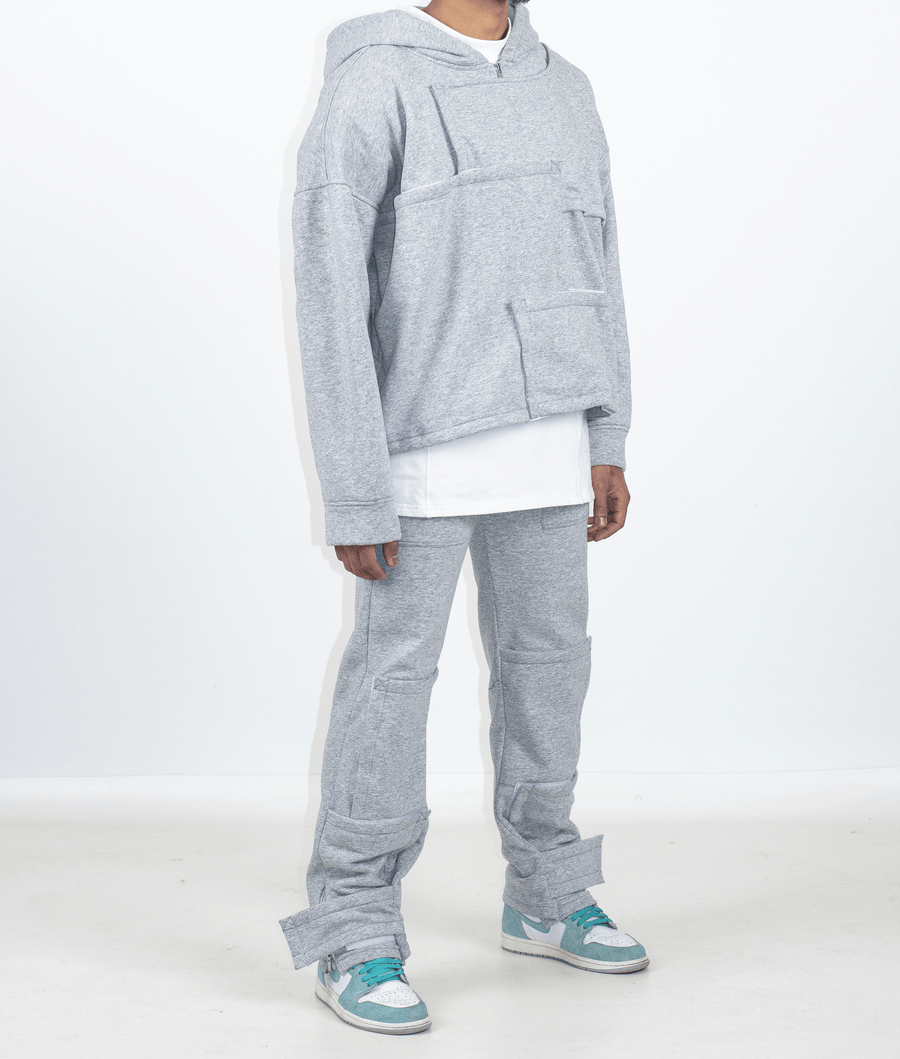 STRAPPED PANTS UTILITY GREY