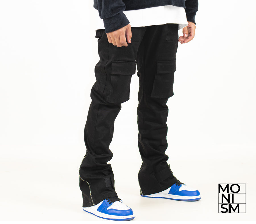 Cargo pants noir hot sale