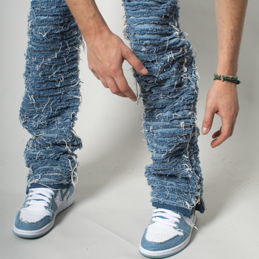 JEANS FROUFROU DOUBLE BLEUS