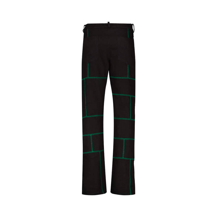 JEANS LINES - NOIR & VERT