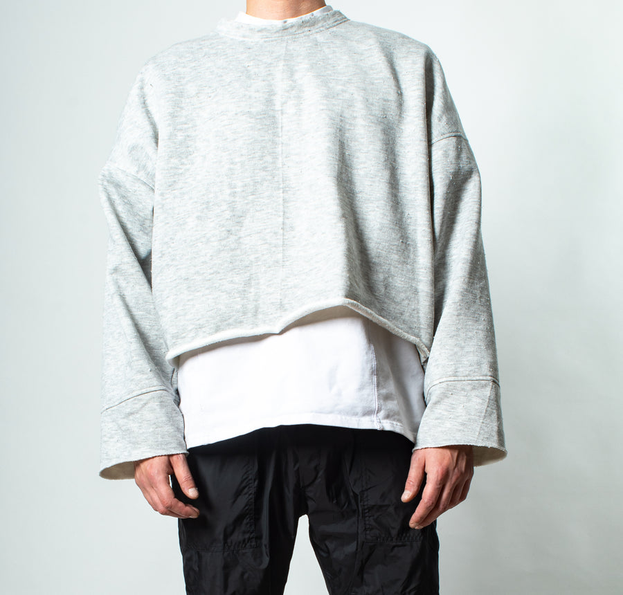 SWEATSHIRT - CUT GREY