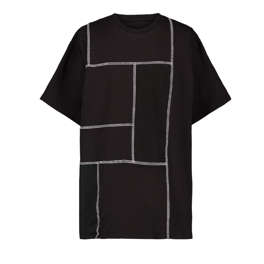 TSHIRT LINES OVERSIZE NOIR