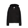 MONISM COLLECTION HOODIE ZIPPED UTILITY BLACK DENIM