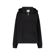 MONISM COLLECTION HOODIE ZIPPED UTILITY BLACK