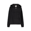 MONISM COLLECTION HOODIE ZIPPED UTILITY BLACK