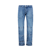 UTILITY STRAPPED PANTS - BLUE DENIM W/O MONISM COLLECTION